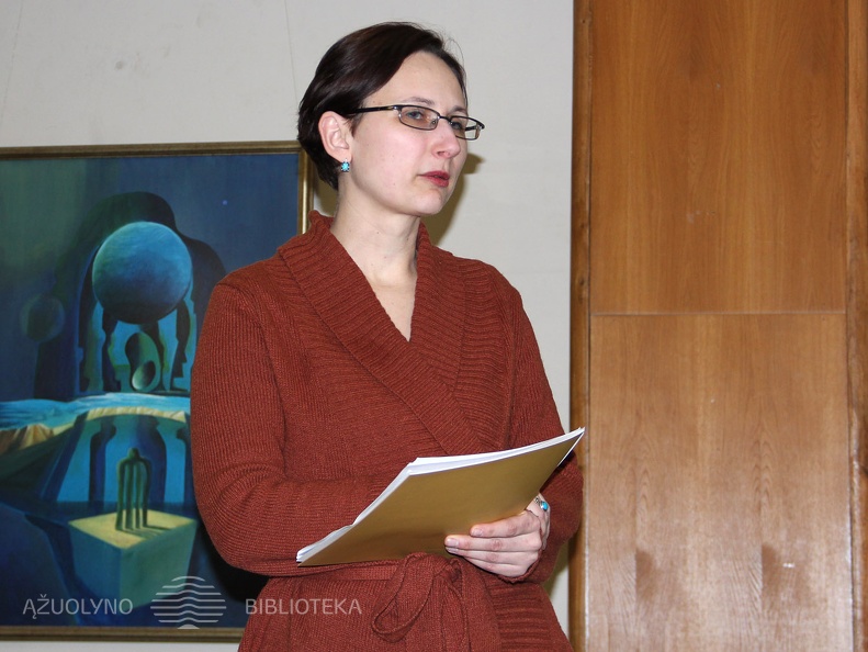 Pristatymo vedėja literatūrologė J. Katkuvienė