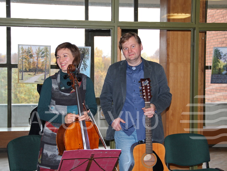 Violončelininkė Agnė Arbačiauskienė ir aktorius Giedrius Arbačiauskas