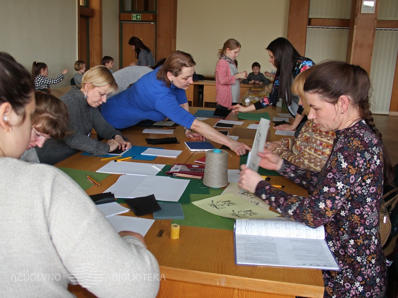 Kūrybinių dirbtuvių akimirka